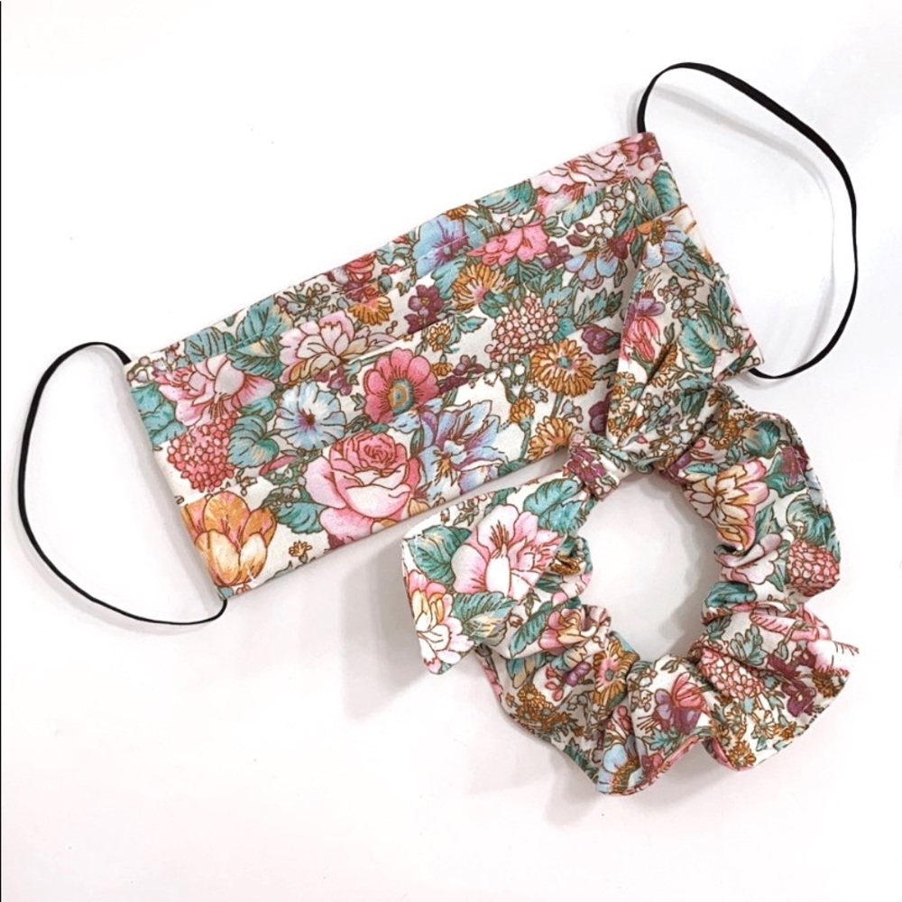 Wildflower Face Mask Nose Wire & Scrunchie
